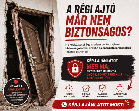 Bejárati ajtó csere árajánlatkérés